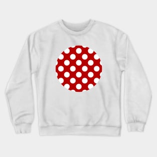 Lunares Blancos Fondo Rojo Estilo Flamenco Crewneck Sweatshirt